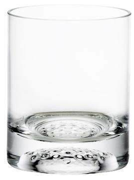 Wasserglas/Whisky, gerade, Golfball-Optik im Boden