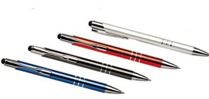 Kugelschreiber, Aluminium, in vier Farben