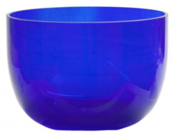 Glasschale, rund, schlichte Form, hoher Rand, kobalt blau