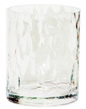 Glasvase "Zylinder", schlicht mit Optik im Glas