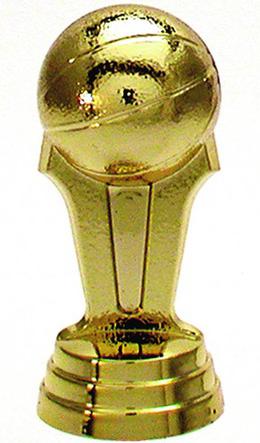 Schraubfix-Figur, Basketball, goldfarben, Kunststoff