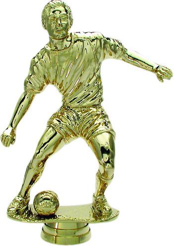 Schraubfix-Figur, Fußball Herren, goldfarben, Kunststoff