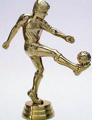 Schraubfix-Figur, Fußball, goldfarben, Kunststoff, Jugend männlich