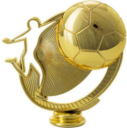 Schraubfix-Figur, Fußball Herren, goldfarben, Kunststoff
