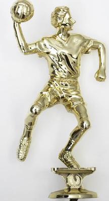 Schraubfix-Figur, Handball Herren, goldfarben, Kunststoff