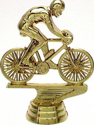 Schraubfix-Figur, Radsport Herren, goldfarben, Kunststoff