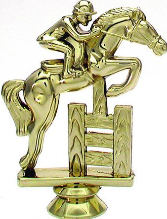 Schraubfix-Figur, Reiten Herren, goldfarben, Kunststoff