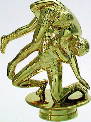 Schraubfix-Figur, Ringen Herren, goldfarben, Kunststoff