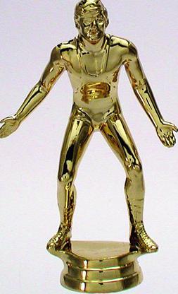 Schraubfix-Figur, Ringen Herren, goldfarben, Kunststoff