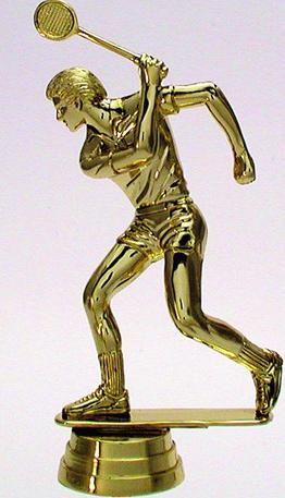 Schraubfix-Figur, Squash Herren, goldfarben, Kunststoff