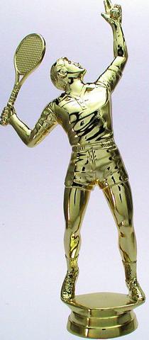 Schraubfix-Figur, Tennis Herren, goldfarben, Kunststoff