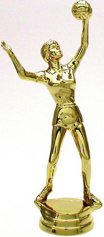Schraubfix-Figur, Volleyball Damen, goldfarben, Kunststoff