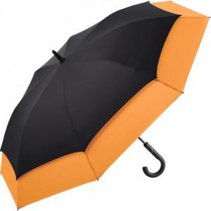 Regenschirm, Automatik, orange, mit automatischer Verlängerung des Bezugs an allen Keilen