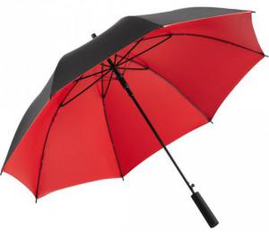 Regenschirm, Automatik, 2-farbiger Bezug, schwarz/rot