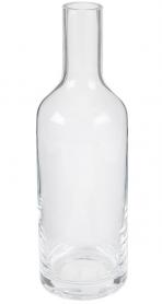 Glasvase/Glasflasche, gerade, schlicht, mit hellem Naturkorken