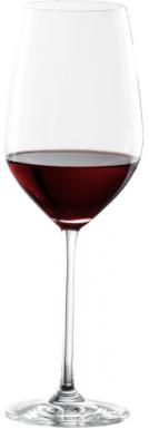 Rotweinglas (Bordeaux), klassische Kelchform, langer Stiel
