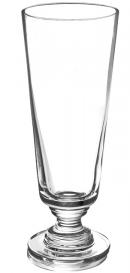 Weizenbierglas/Glaspokal, mit Fuß, mundgeblasen