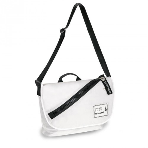 Computertasche "Reisenthel", Polyester, weiss, Schultergurt