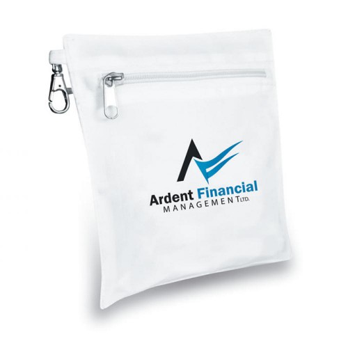 Gift Bag, Nylon, mit Logodruck, mit Karabiner