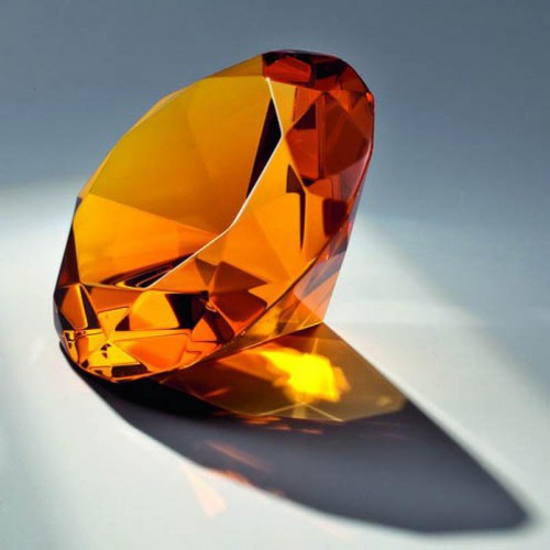 Glas-Diamant, gold inkl. Geschenkbox