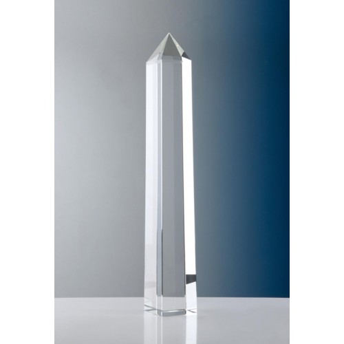 Glasobelisk, Optiwhiteglas, hochglanzpoliert