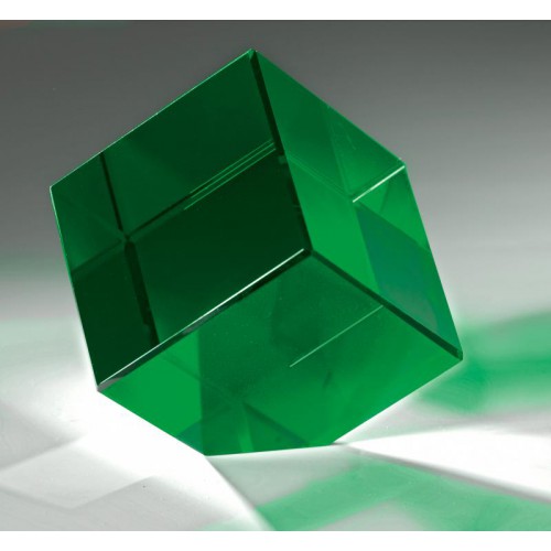 Glaswürfel, grün inkl. Geschenkbox