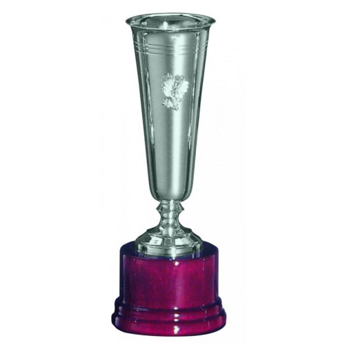 Pokal, 800 Silber, schlank (Emblem optional), Rundsockel (Italien)