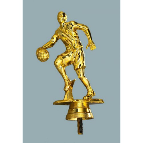 Schraubfix-Figur, Basketball, goldfarben, Kunststoff