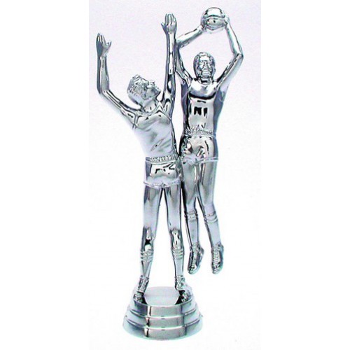 Schraubfix-Figur, Basketball, silberfarben, Kunststoff