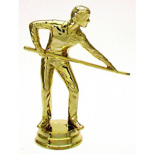 Schraubfix-Figur, Billard, goldfarben, Kunststoff