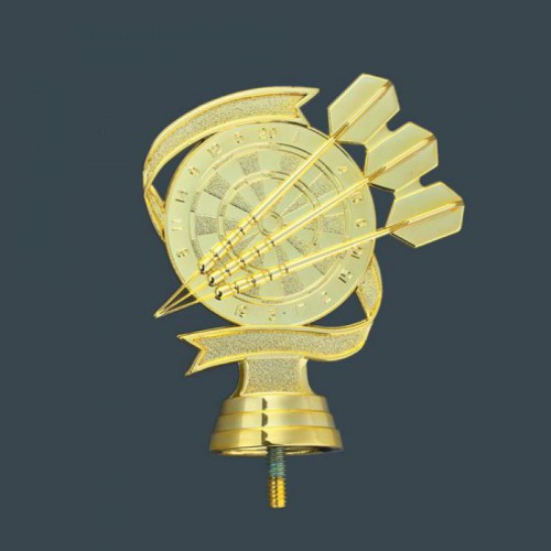 Schraubfix-Figur, Darts, goldfarben, Kunststoff