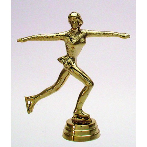 Schraubfix-Figur, Eiskunstlauf Herren, goldfarben, Kunststoff