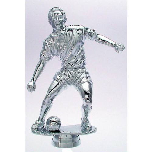 Schraubfix-Figur, Fußball Herren, silberfarben, Kunststoff