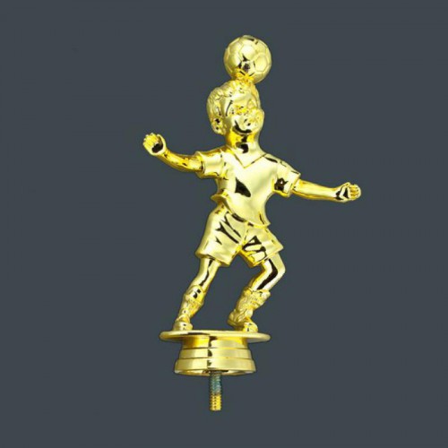 Schraubfix-Figur, Fußball Jugend männlich, goldfarben, Kunststoff