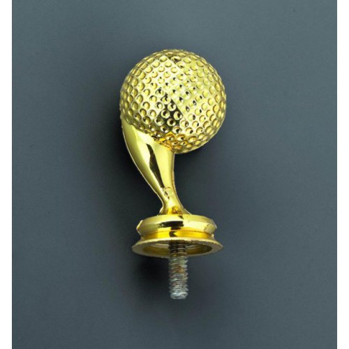 Schraubfix-Figur, Golf, goldfarben, Kunststoff