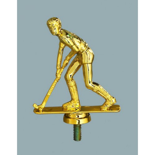 Schraubfix-Figur, Hockey, goldfarben, Kunststoff