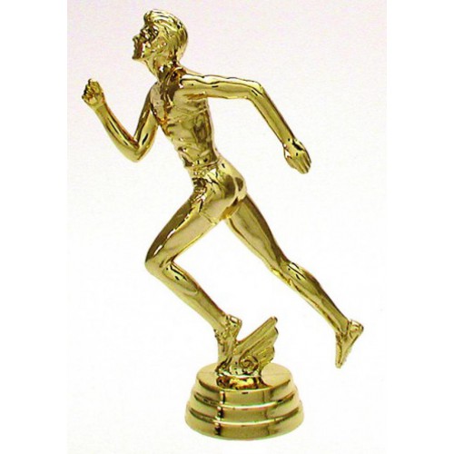 Schraubfix-Figur, Leichtathletik Herren, goldfarben, Kunststoff