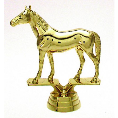 Schraubfix-Figur, Reiten, goldfarben, Kunststoff