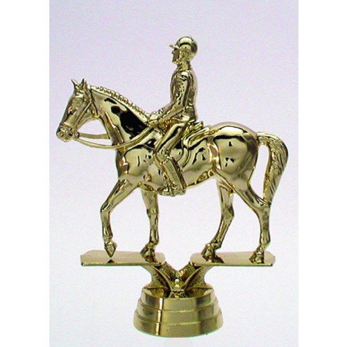 Schraubfix-Figur, Reiten Herren, goldfarben, Kunststoff