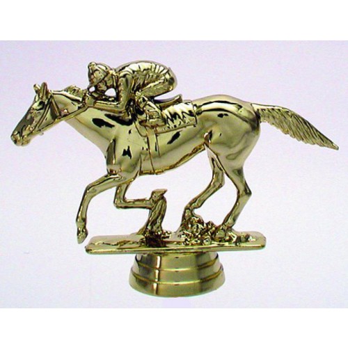 Schraubfix-Figur, Reiten Herren, goldfarben, Kunststoff