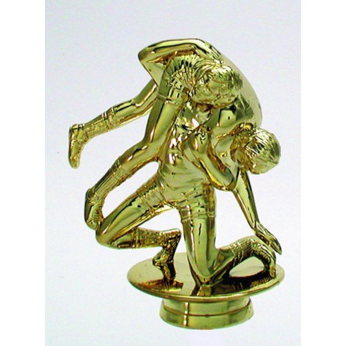 Schraubfix-Figur, Ringen Herren, goldfarben, Kunststoff