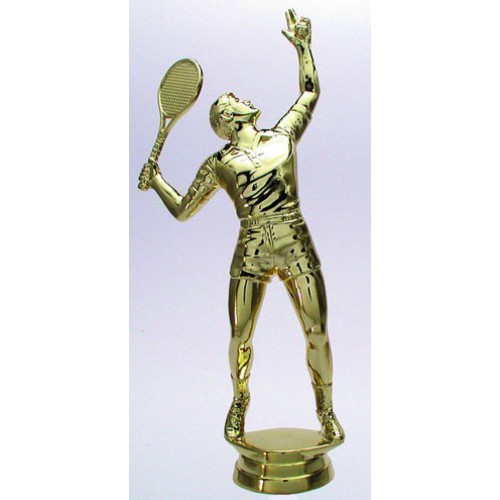 Schraubfix-Figur, Tennis Herren, goldfarben, Kunststoff