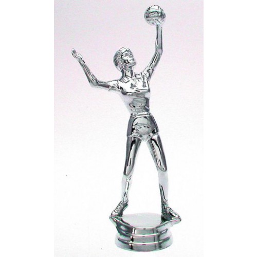 Schraubfix-Figur, Volleyball Damen, silberfarben, Kunststoff