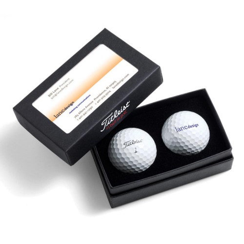 Titleist 2-Ball-Visitenkartenbox, Sichtfenster, Titleist Branding