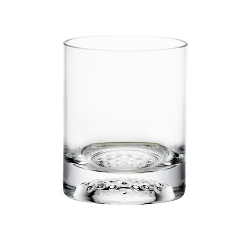 Wasserglas/Whisky, gerade, Golfball-Optik im Boden